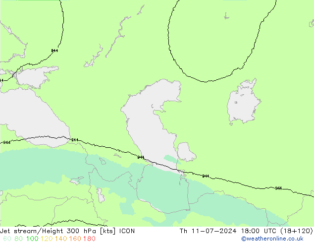 Straalstroom ICON do 11.07.2024 18 UTC