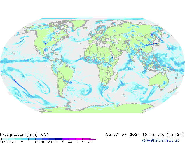 Neerslag ICON zo 07.07.2024 18 UTC
