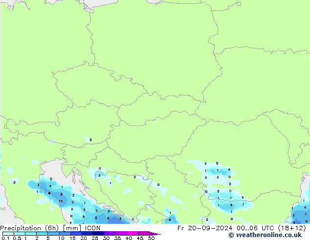 Nied. akkumuliert (6Std) ICON Fr 20.09.2024 06 UTC