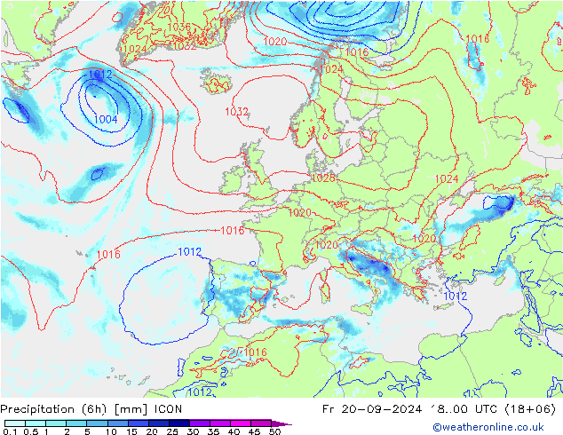 opad (6h) ICON pt. 20.09.2024 00 UTC