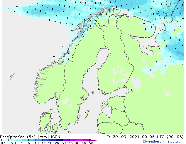 Nied. akkumuliert (6Std) ICON Fr 20.09.2024 06 UTC