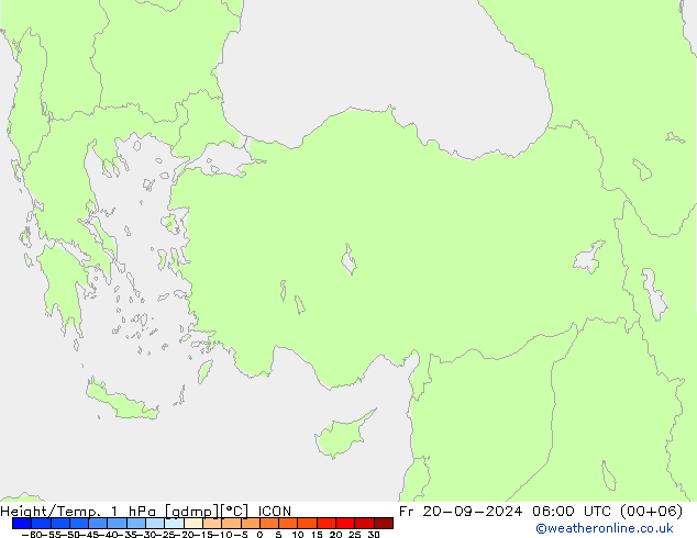 Height/Temp. 1 hPa ICON Fr 20.09.2024 06 UTC