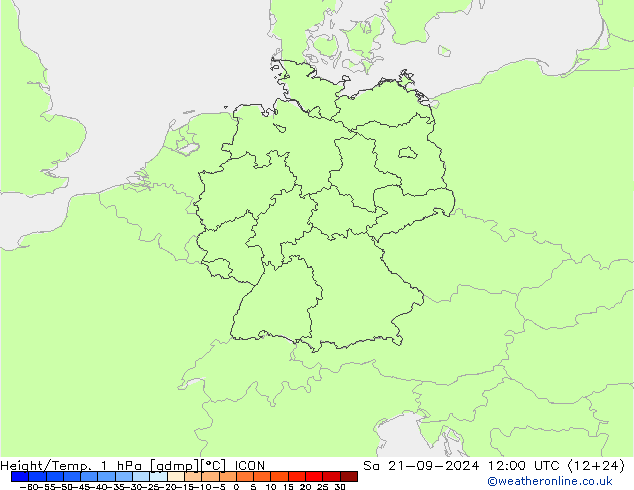 Height/Temp. 1 hPa ICON Sa 21.09.2024 12 UTC