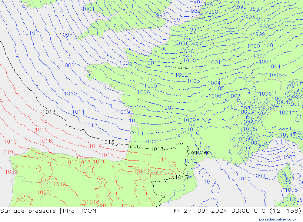      ICON  27.09.2024 00 UTC