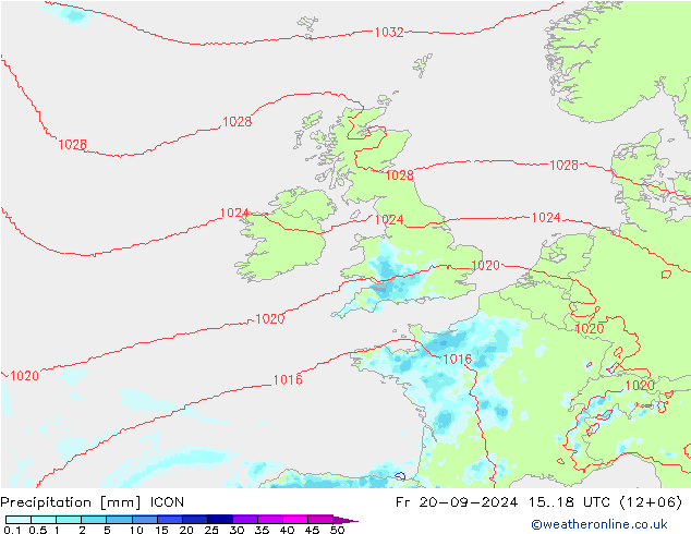 opad ICON pt. 20.09.2024 18 UTC