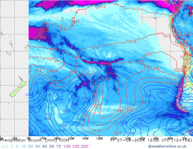 Nied. akkumuliert ICON Fr 27.09.2024 12 UTC