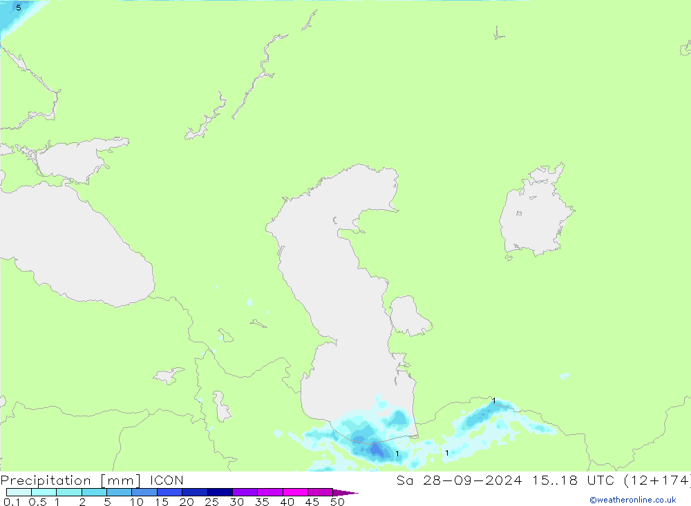 Niederschlag ICON Sa 28.09.2024 18 UTC