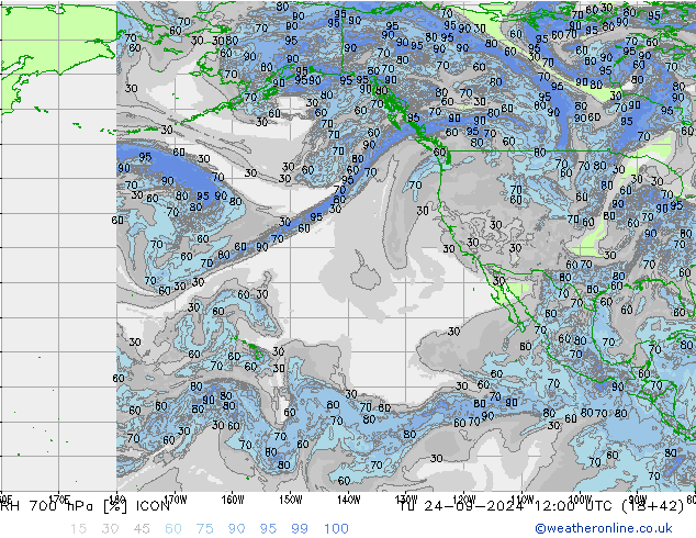 RV 700 hPa ICON di 24.09.2024 12 UTC
