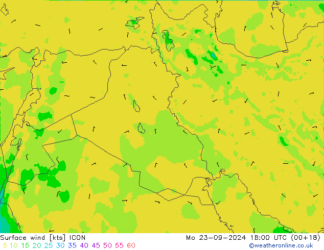  10 m ICON  23.09.2024 18 UTC