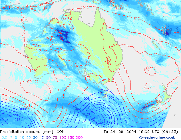 Precipitation accum. ICON mar 24.09.2024 15 UTC