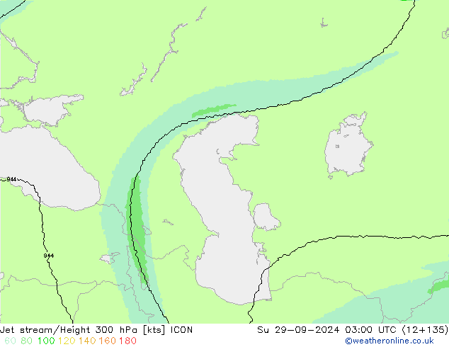 Straalstroom ICON zo 29.09.2024 03 UTC