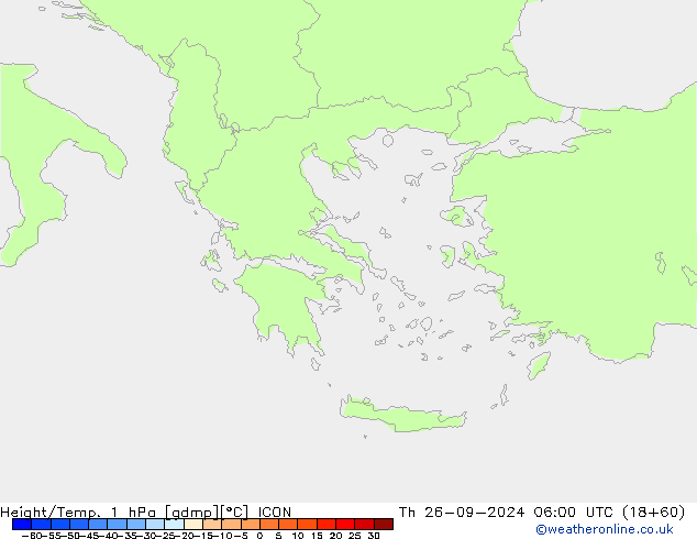 Height/Temp. 1 hPa ICON Th 26.09.2024 06 UTC