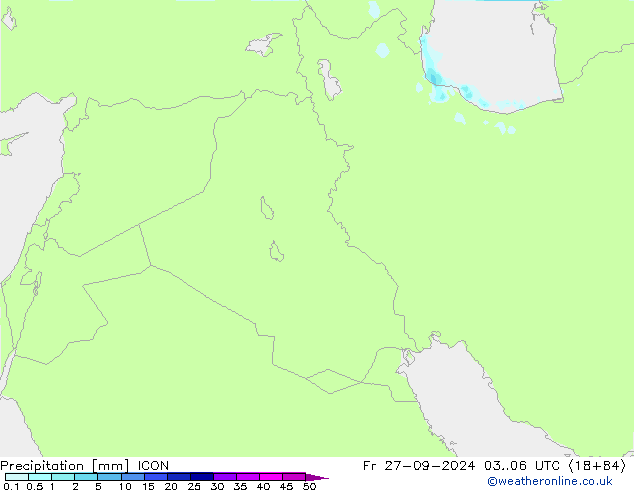 осадки ICON пт 27.09.2024 06 UTC