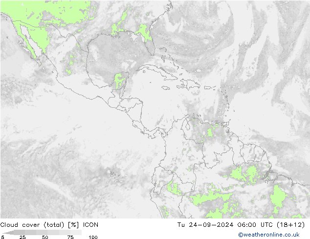 nuvens (total) ICON Ter 24.09.2024 06 UTC