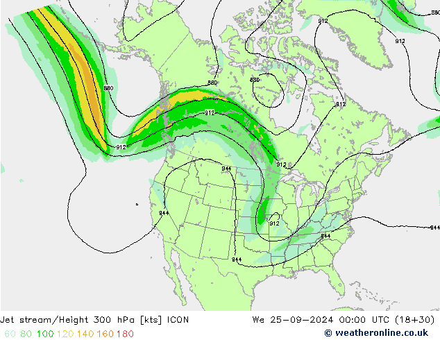 джет ICON ср 25.09.2024 00 UTC