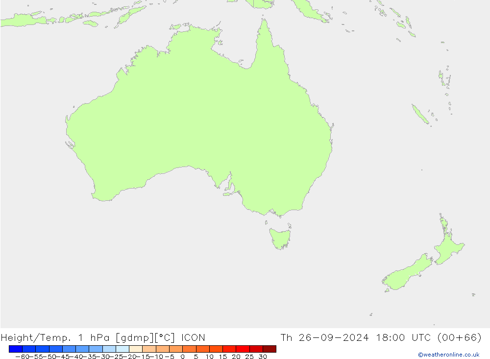 Height/Temp. 1 hPa ICON gio 26.09.2024 18 UTC