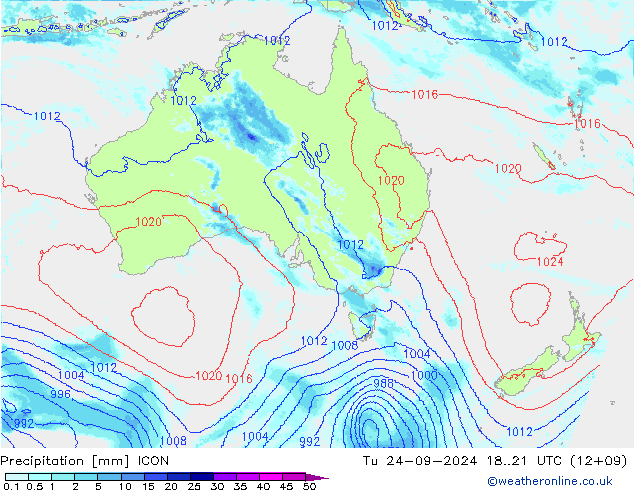 Precipitación ICON mar 24.09.2024 21 UTC