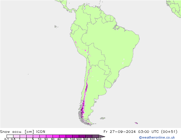 Toplam Kar ICON Cu 27.09.2024 03 UTC