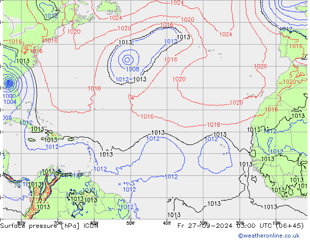 pressão do solo ICON Sex 27.09.2024 03 UTC