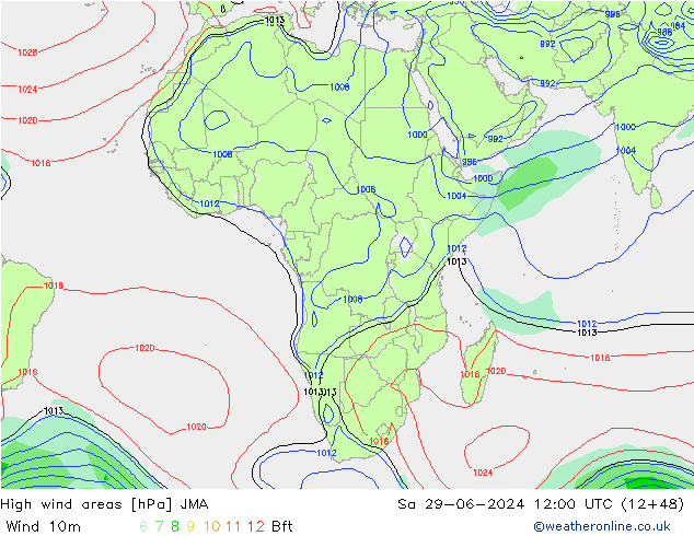 Windvelden JMA za 29.06.2024 12 UTC
