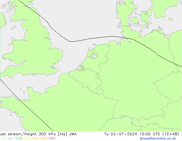 Straalstroom JMA di 02.07.2024 12 UTC