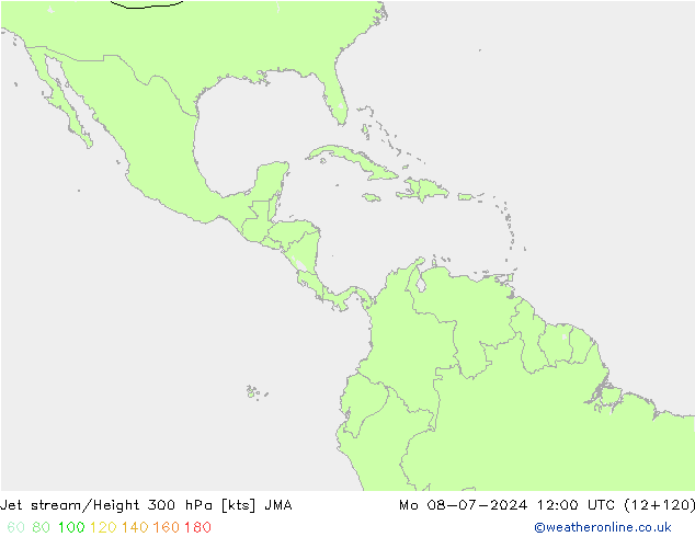 Straalstroom JMA ma 08.07.2024 12 UTC