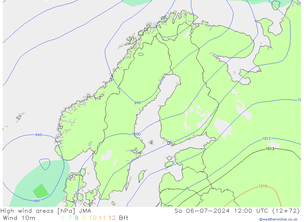 Windvelden JMA za 06.07.2024 12 UTC