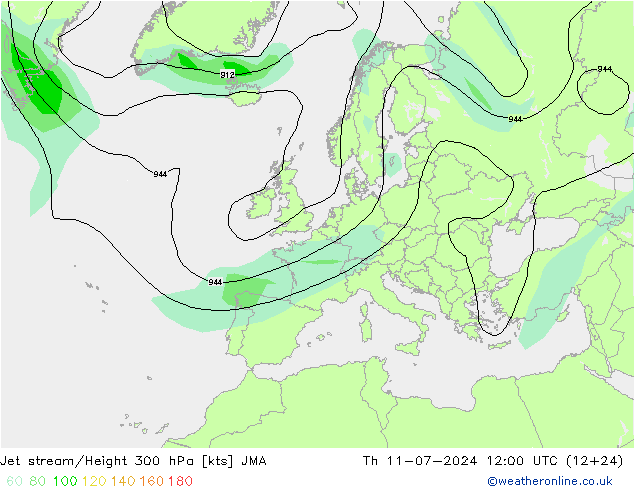 Straalstroom JMA do 11.07.2024 12 UTC