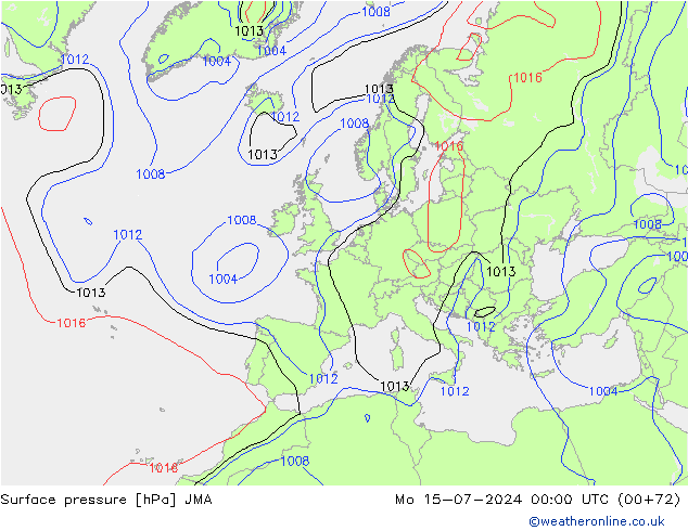 Luchtdruk (Grond) JMA ma 15.07.2024 00 UTC