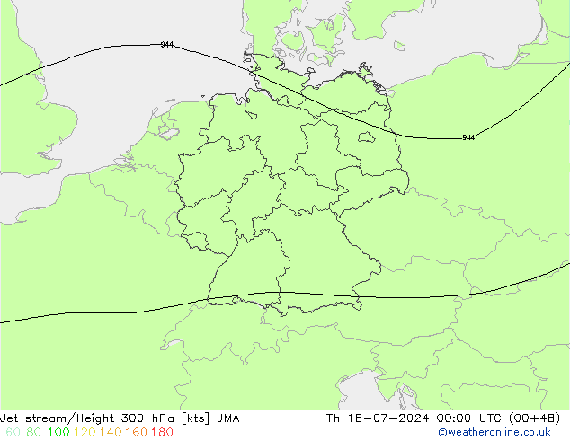 Straalstroom JMA do 18.07.2024 00 UTC