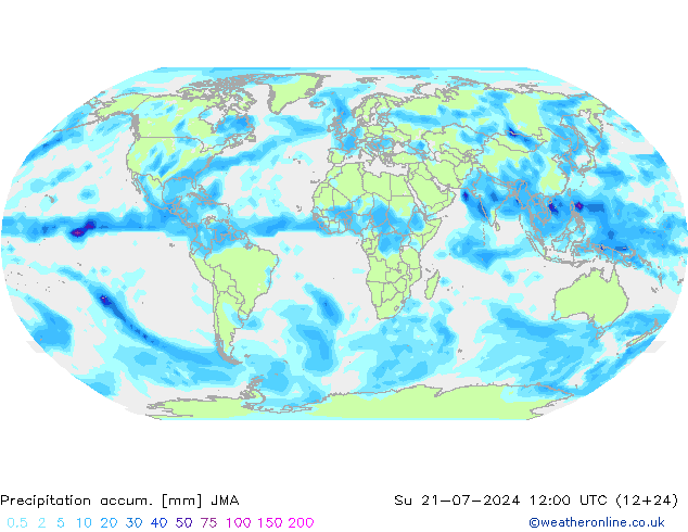 Totale neerslag JMA zo 21.07.2024 12 UTC