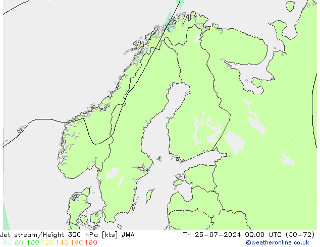 Straalstroom JMA do 25.07.2024 00 UTC