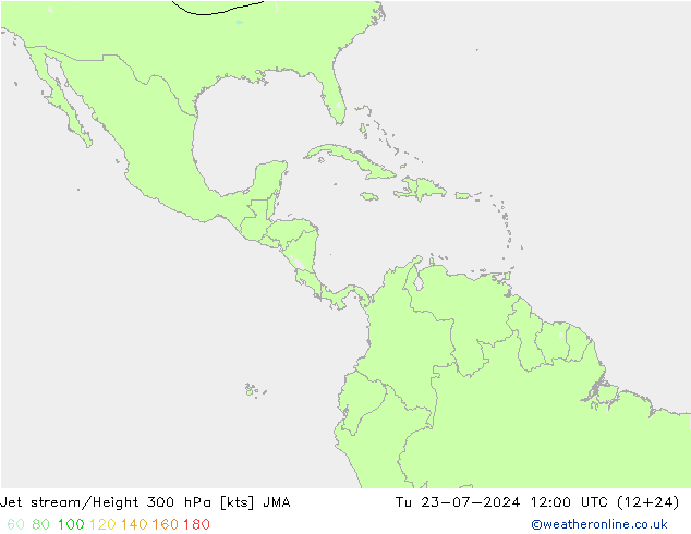 Straalstroom JMA di 23.07.2024 12 UTC