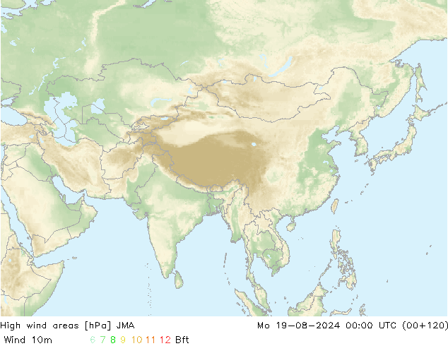 Windvelden JMA ma 19.08.2024 00 UTC