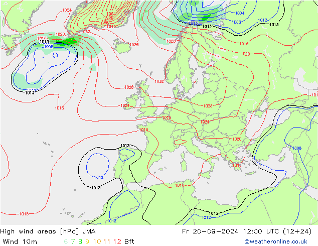 Sturmfelder JMA Fr 20.09.2024 12 UTC