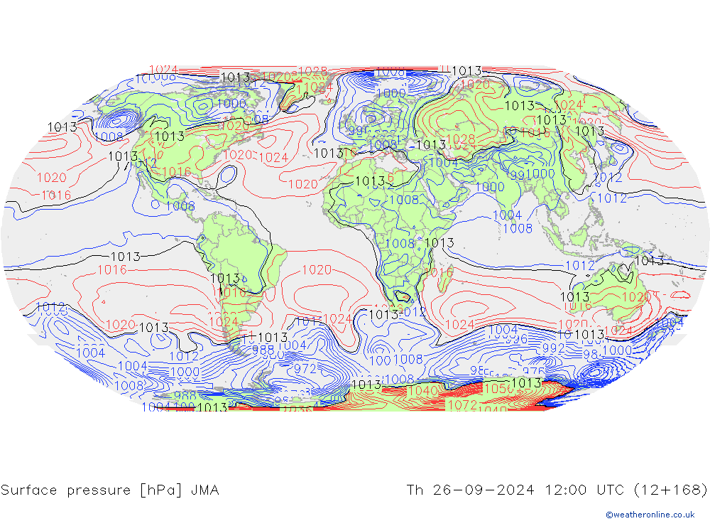 Bodendruck JMA Do 26.09.2024 12 UTC