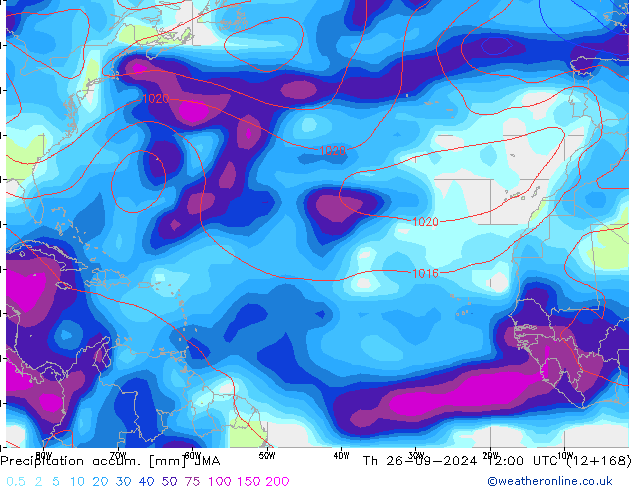 Precipitation accum. JMA чт 26.09.2024 12 UTC