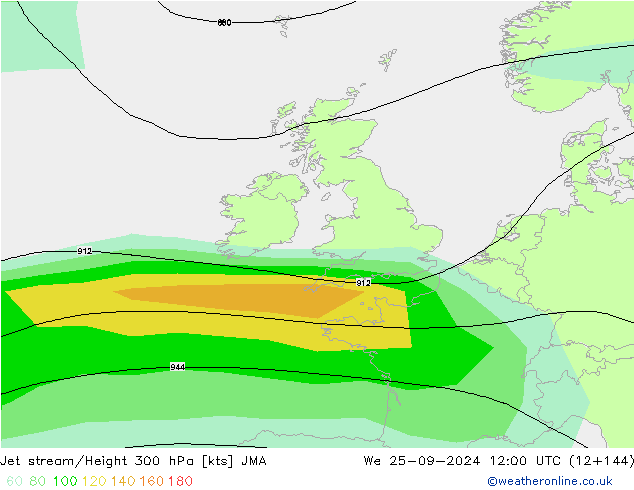 джет JMA ср 25.09.2024 12 UTC