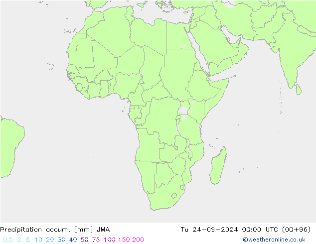 Nied. akkumuliert JMA Di 24.09.2024 00 UTC