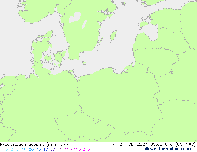 Precipitation accum. JMA  27.09.2024 00 UTC