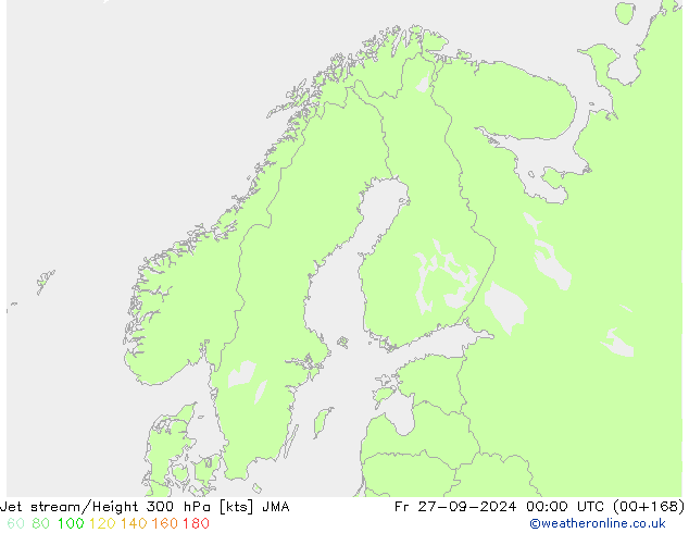 Jet stream JMA Sex 27.09.2024 00 UTC