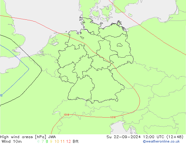 Sturmfelder JMA So 22.09.2024 12 UTC