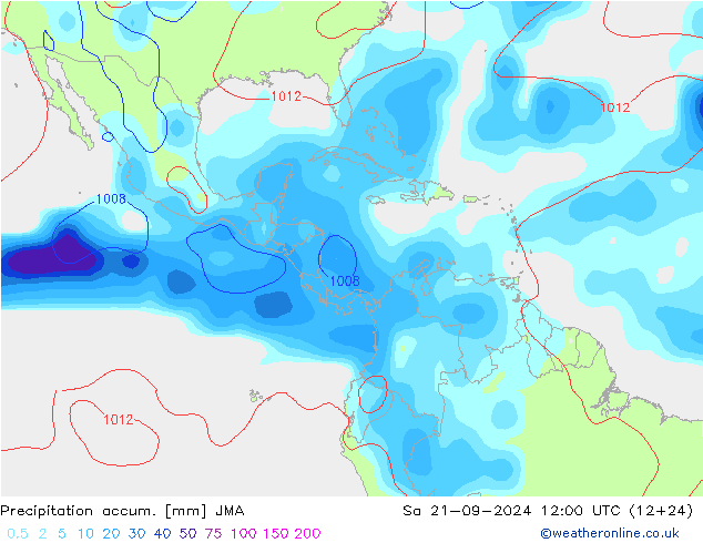 Toplam Yağış JMA Cts 21.09.2024 12 UTC