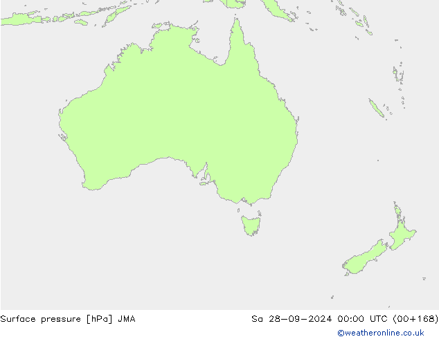 Surface pressure JMA Sa 28.09.2024 00 UTC