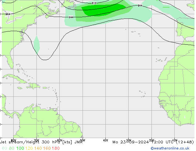 Corrente a getto JMA lun 23.09.2024 12 UTC