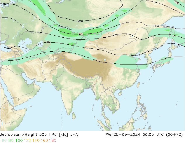 Polarjet JMA Mi 25.09.2024 00 UTC