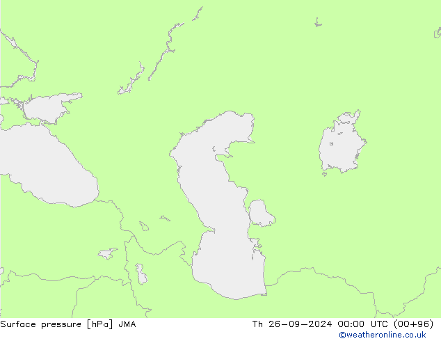 Yer basıncı JMA Per 26.09.2024 00 UTC