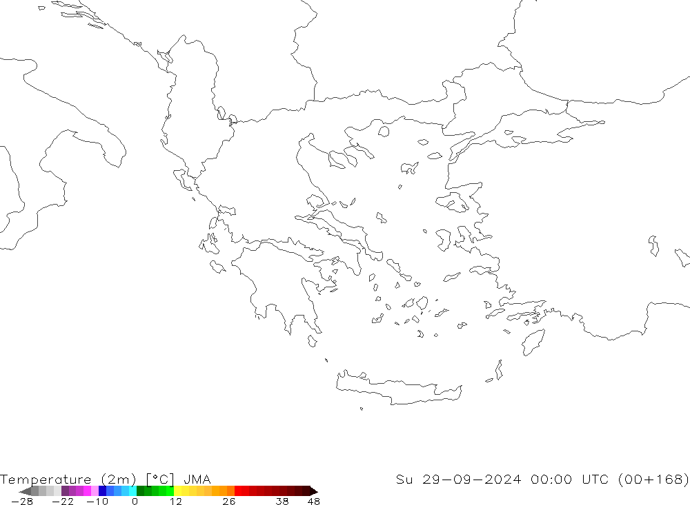 Temperature (2m) JMA Ne 29.09.2024 00 UTC