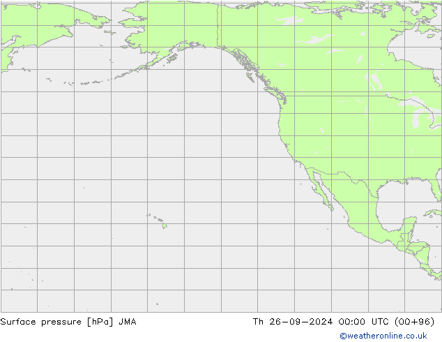 Surface pressure JMA Th 26.09.2024 00 UTC