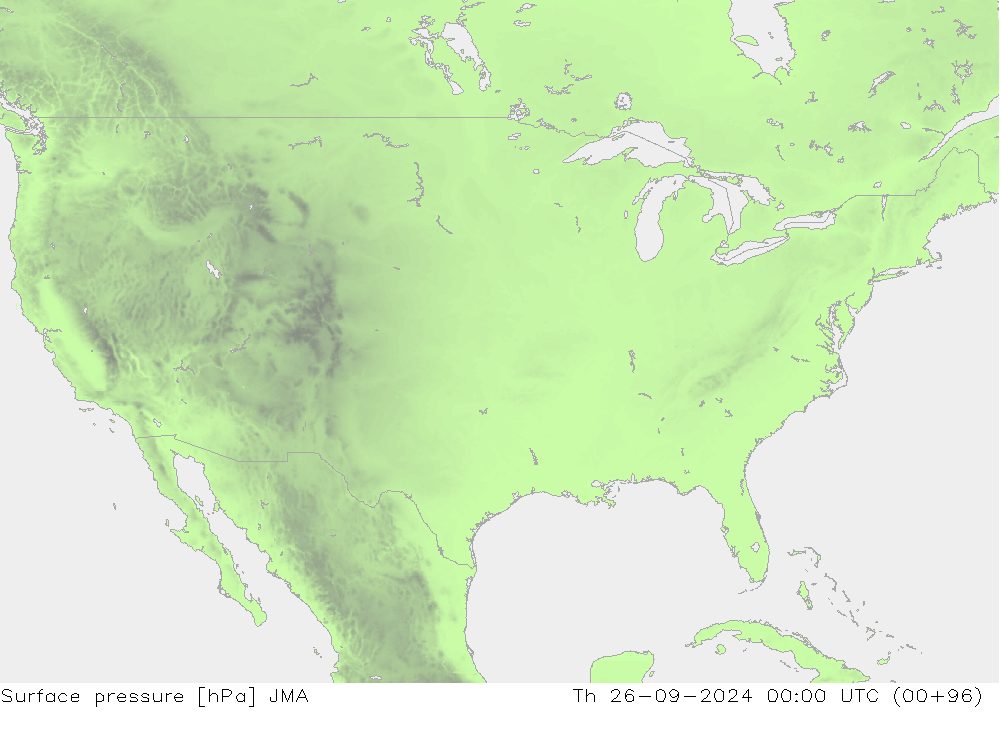 Bodendruck JMA Do 26.09.2024 00 UTC